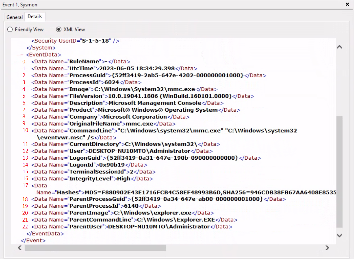 Sysmon-Event-ID-1-Properties